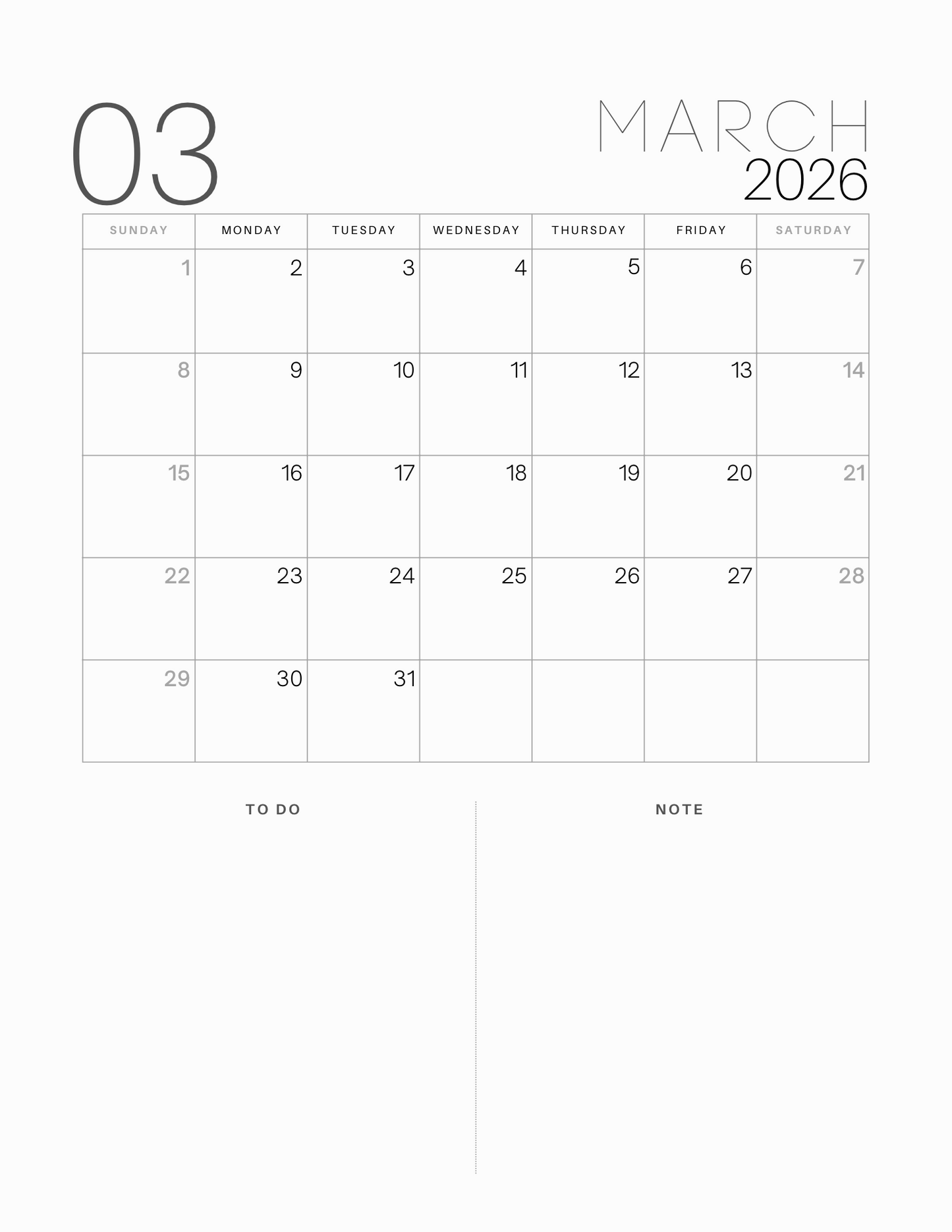 2026 Calendar Planner