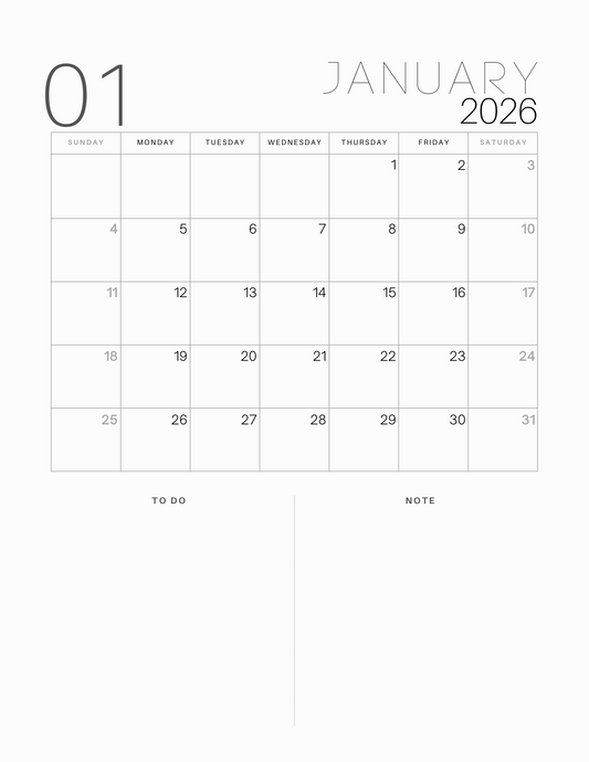 2026 Calendar Planner